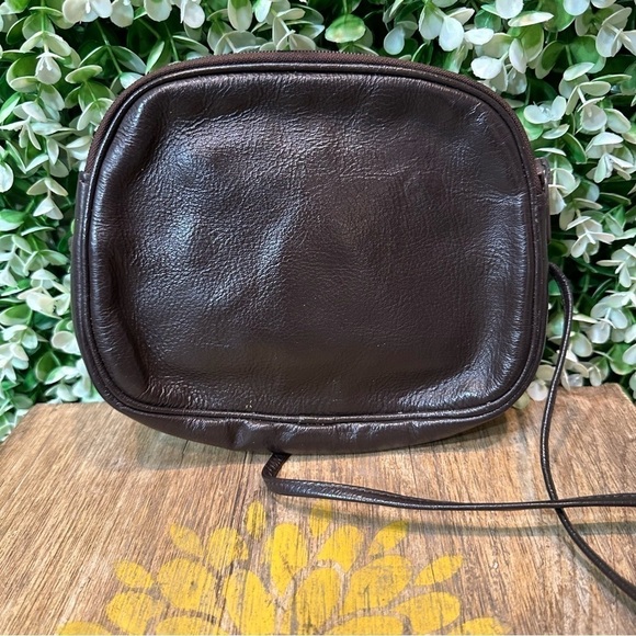 Vintage boho leather crossbody bag peacock pheasant feather front super unique - Picture 7 of 14